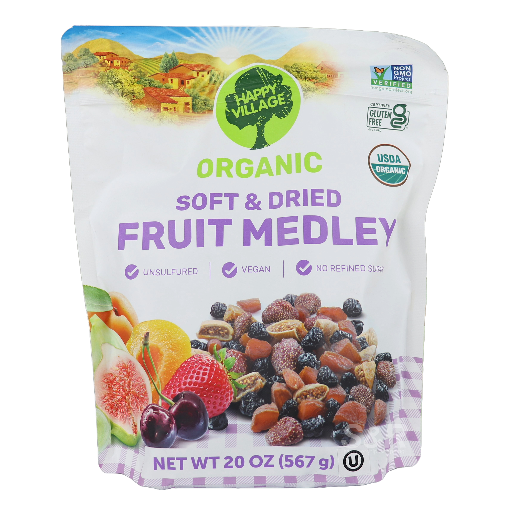 Happy Village Organic Soft and Dried Fruit Medley 567g Happy Village Organic Soft and Dried Fruit Medley 567g